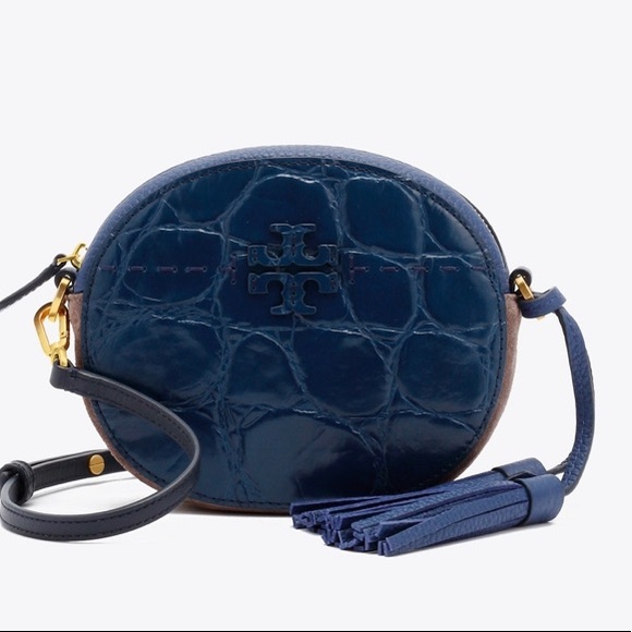 โ๏ธSOLD/Authentic Tory Burch Embossed leather/Crosb - Picture 4 of 8